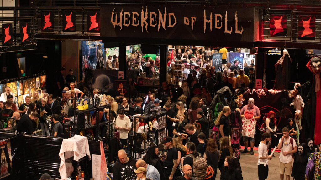 Händler und Aussteller auf der Weekend of Hell 2025 Turbinenhalle, Oberhausen