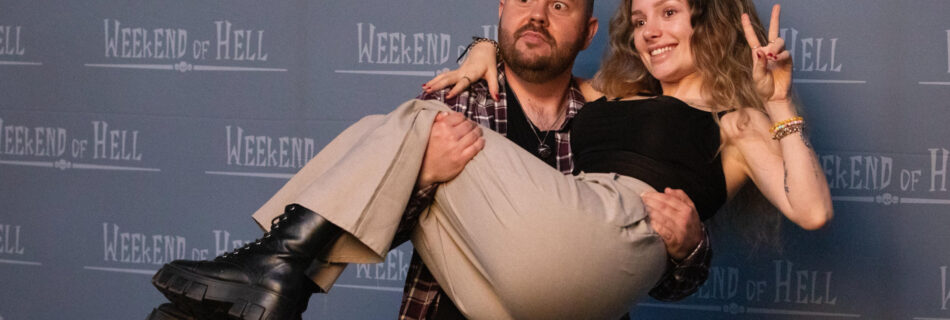 Natasha Tosini with Fan at an Photo Op Session