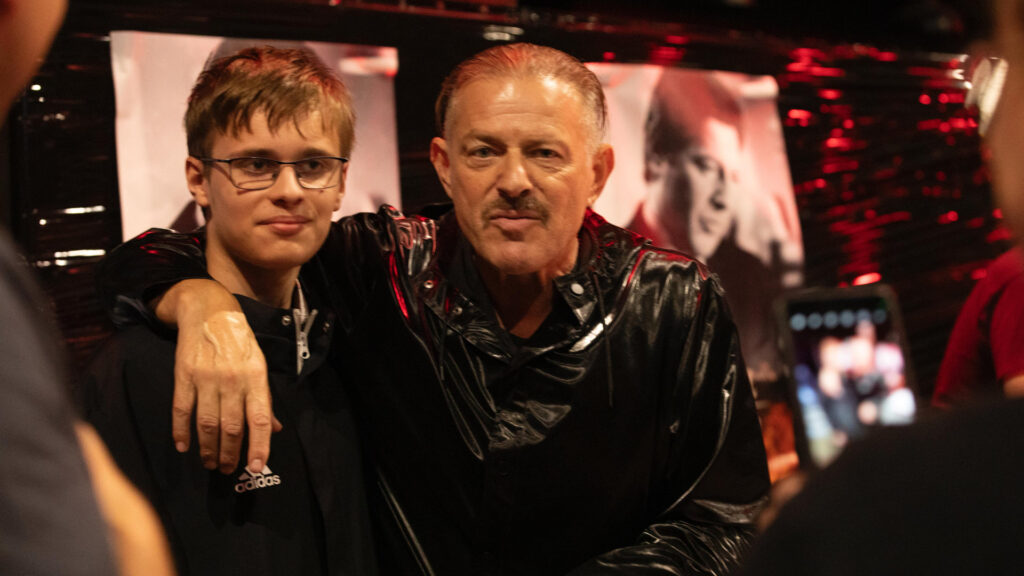 Aktuelles Bild: Costgas Mandylor with Fan at Weekend of Hell in Oberhausen, Turbinenhalle, August 2025