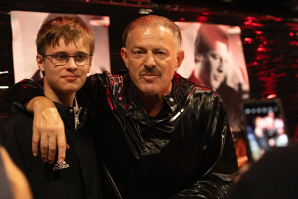 Costgas Mandylor with Fan at Weekend of Hell in Oberhausen, Turbinenhalle, August 2025