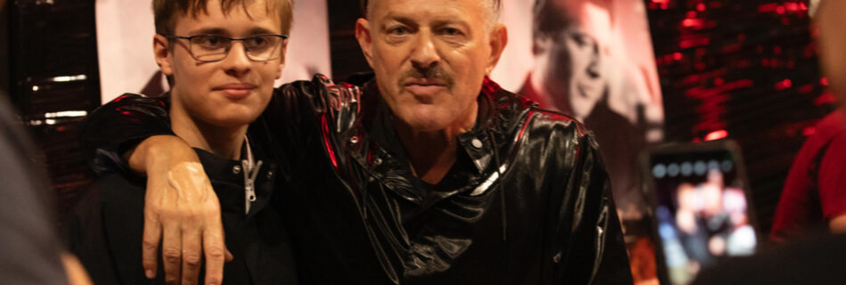 Costgas Mandylor with Fan at Weekend of Hell in Oberhausen, Turbinenhalle, August 2025